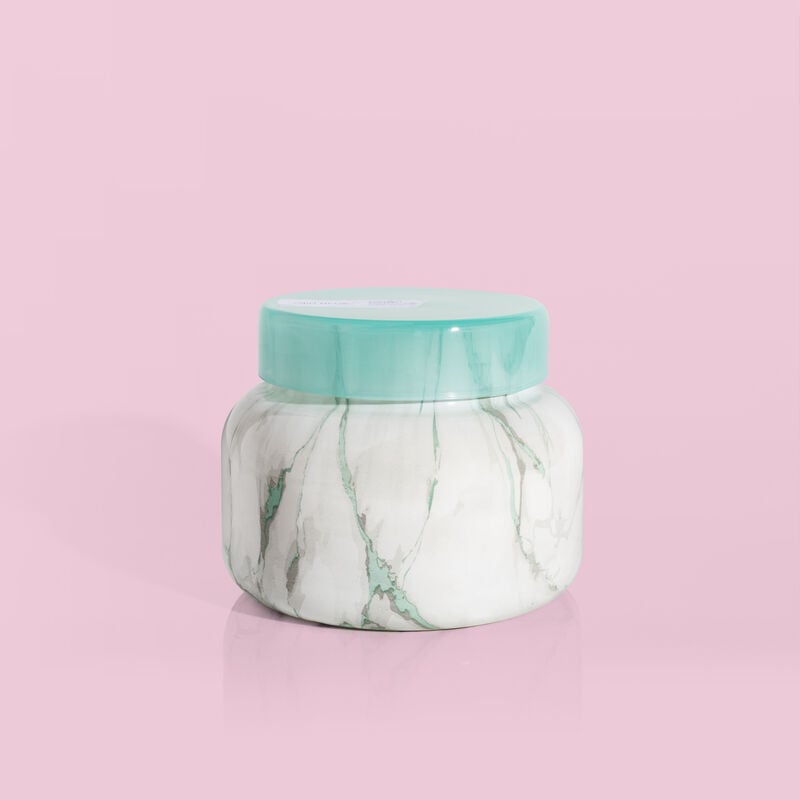 Coconut Santal Modern Marble Signature Jar, 19 oz compliments modern decor image number 0